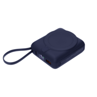 Внешний аккумулятор с подсветкой Ritter PD 10000mAh с функцией беспроводной зарядки 15W, синий