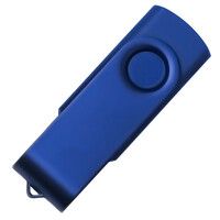USB flash-карта DOT (16Гб), синий, 5,8х2х1,1см, пластик, металл, синий