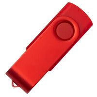 USB flash-карта DOT (16Гб), красный, 5,8х2х1,1см, пластик, металл, красный