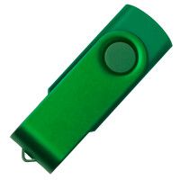 USB flash-карта DOT (16Гб), зеленый, 5,8х2х1,1см, пластик, металл, зеленый