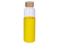 Бутылка для воды стеклянная Refine, в чехле, 550 мл, желтый