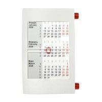Календарь настольный на 2 года, красный, белый