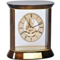 Часы наградные "ПРЕМИУМ" с шильдом в подарочной упаковке , коричневый
