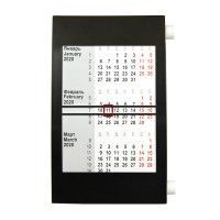 Календарь настольный на 2 года, белый, черный