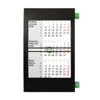 Календарь настольный на 2 года, зеленый, черный