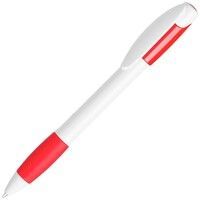 Ручка шариковая с грипом X-5, белый, красный