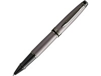 Ручка-роллер Waterman Expert Silver F BLK в подарочной упаковке