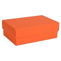 Коробка картонная, "COLOR" 11,5*6*17 см; оранжевый, оранжевый