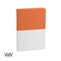Ежедневник недатированный "Палермо", А5, оранжевый с белым