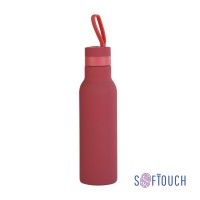 Бутылка для воды "Фитнес", покрытие soft touch, 0,7 л., красный