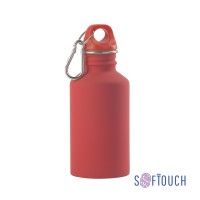 Бутылка для воды "Финиш", покрытие soft touch, 0,5 л., красный
