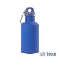 Бутылка для воды "Финиш", покрытие soft touch, 0,5 л., синий