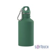 Бутылка для воды "Финиш", покрытие soft touch, 0,5 л., зеленый