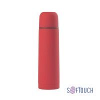 Термос "Крит", покрытие soft touch, 0,5 л., красный