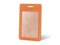 Вертикальный карман из экокожи для карты Favor, оранжевый