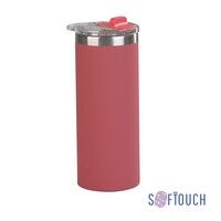 Термостакан "Хилтон", покрытие soft touch, 0,48 л., красный