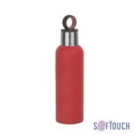 Термобутылка "Силуэт", покрытие soft touch, 0,5 л., красный