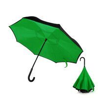 Зонт-трость механический  Chaplin, черно-зеленый-S