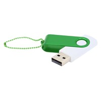 Флешка Designer To Go 2.0 USB 16Gb, белый/зеленый