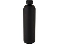 Spring Медная спортивная бутылка объемом 1 л с вакуумной изоляцией , черный