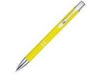 Алюминиевая шариковая кнопочная ручка Moneta, черные чернила, желтый