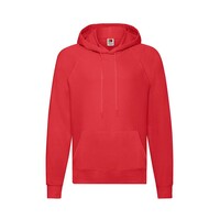 Толстовка без начеса LIGHTWEIGHT HOODED SWEAT 240, красный