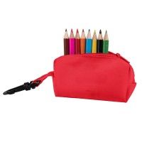 Набор цветных карандашей MIGAL (8шт) с точилкой, красный