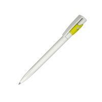 Ручка шариковая KIKI EcoLine SAFE TOUCH, светло-зеленый, пластик, белый, желтый