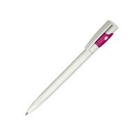 Ручка шариковая KIKI EcoLine SAFE TOUCH, пластик, белый, розовый