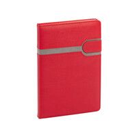 Ежедневник недатированный "Бари", формат А5, красный с серым