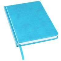 Ежедневник недатированный Bliss,  формат А5, в линейку, голубой