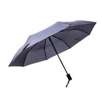 Зонт LONDON складной, автомат; темно-серый; D=100 см; 100% полиэстер, темно-серый