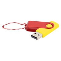 Флешка Designer To Go 2.0 USB 16Gb, желтый/красный