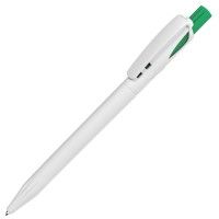 Ручка шариковая TWIN WHITE, белый, зеленый