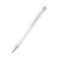 Ручка металлическая Rebecca софт-тач, белая