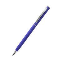 Ручка металлическая Tinny Soft софт-тач, синяя