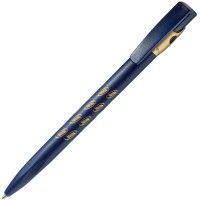 Ручка шариковая KIKI FROST GOLD, синий, золотистый