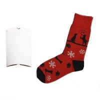 Носки подарочные "Счастливый год" в упаковке, черный, красный