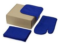 Подарочный набор с фартуком, прихваткой, синий