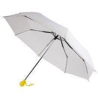 Зонт складной FANTASIA, механический, белый, желтый