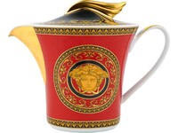 Чайник Versace Medusa, красный/золотистый (Р)