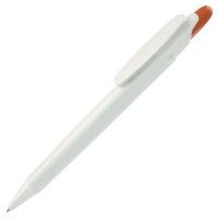 Ручка шариковая OTTO, белый, оранжевый
