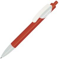 Ручка шариковая TRIS, красный, белый