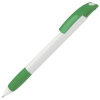 Ручка шариковая с грипом NOVE, зеленый, белый