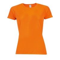Футболка женская "Sporty women", неоновый оранжевый