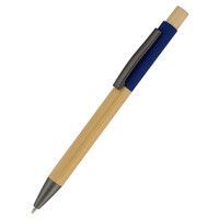 Ручка &quot;Авалон&quot; с корпусом из бамбука, темно-синий
