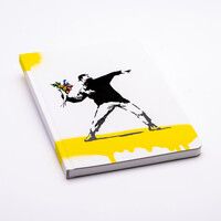 Блокнот линованный Pininfarina Banksy Метатель цветов из каменной бумаги, А5