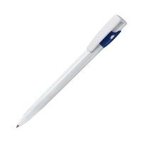 Ручка шариковая KIKI, белый, ярко-синий
