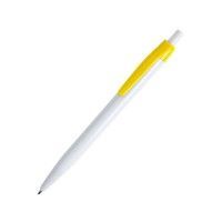 Ручка шариковая KIFIC, пластик, белый, желтый