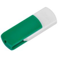 USB flash-карта "Easy" (8Гб), зеленый, белый